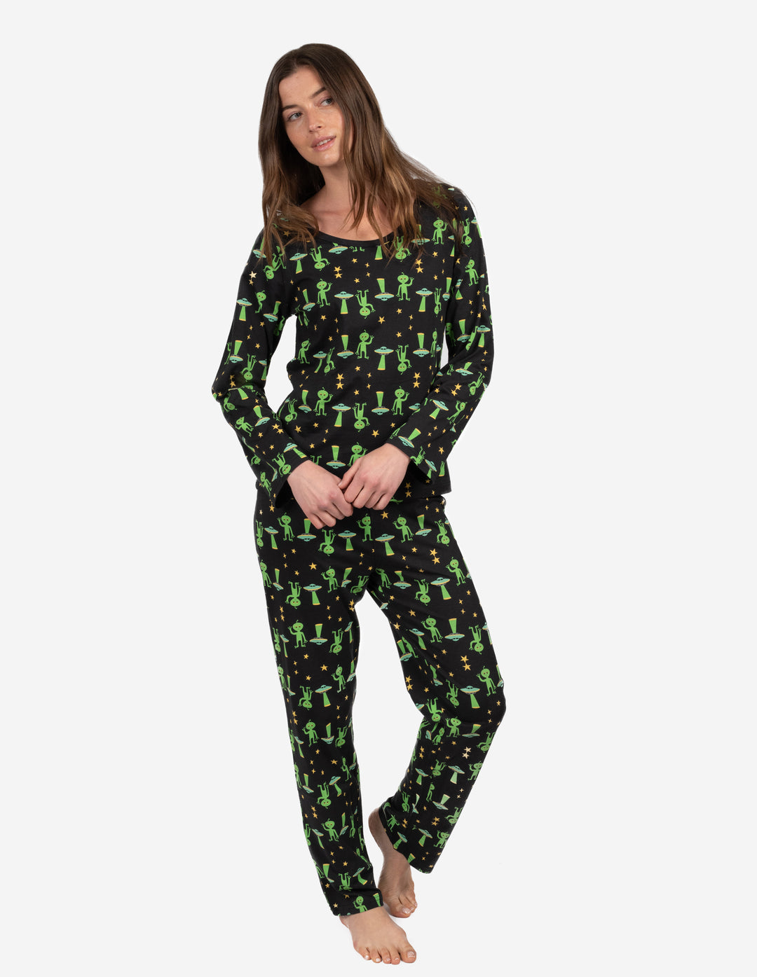 Women's Loose Fit Alien Pajamas
