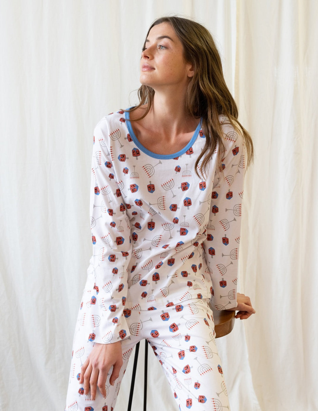 hanukkah women's cotton pajamas