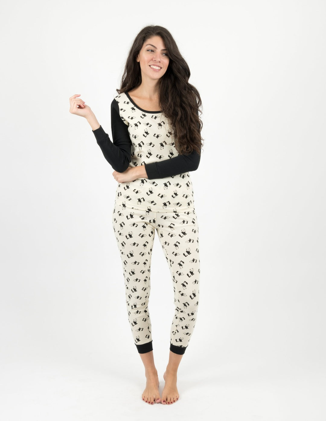 women's cotton panda pajamas