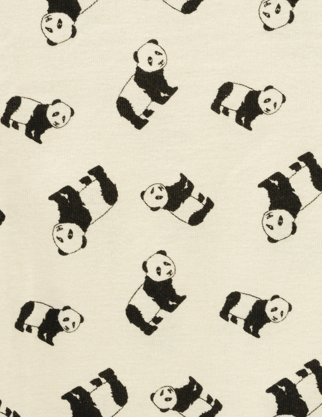 off white panda print men's cotton pajama